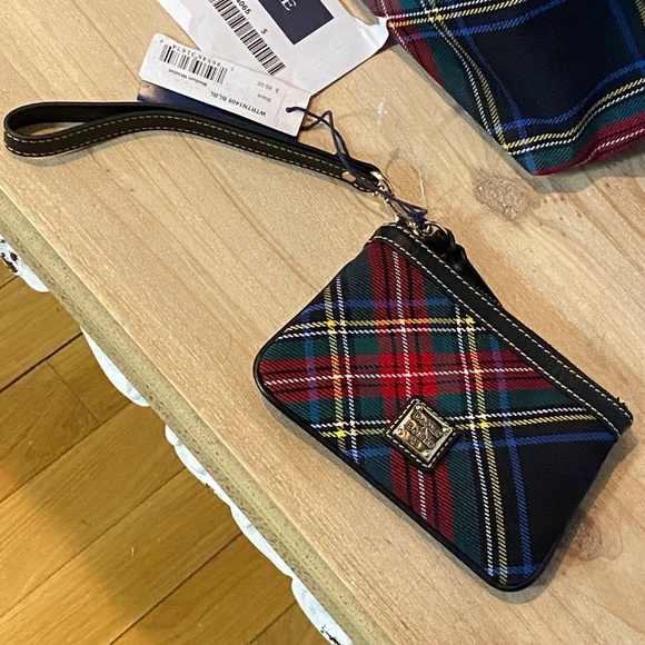 NWT Tartan/Plaid Erica Dooney & Bourke purse PLUS matching coin purse - Picture 5 of 10